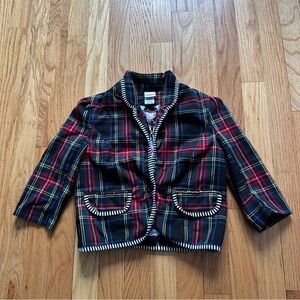 Harajuku Mini for Target Tartan Plaid Blazer size M 7/8